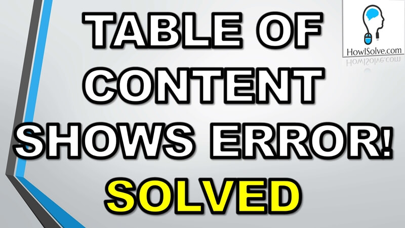 Solved Error Bookmark Not Defined MS Word 2013 2010 07