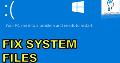 Fix Corrupt Windows 10 System Files