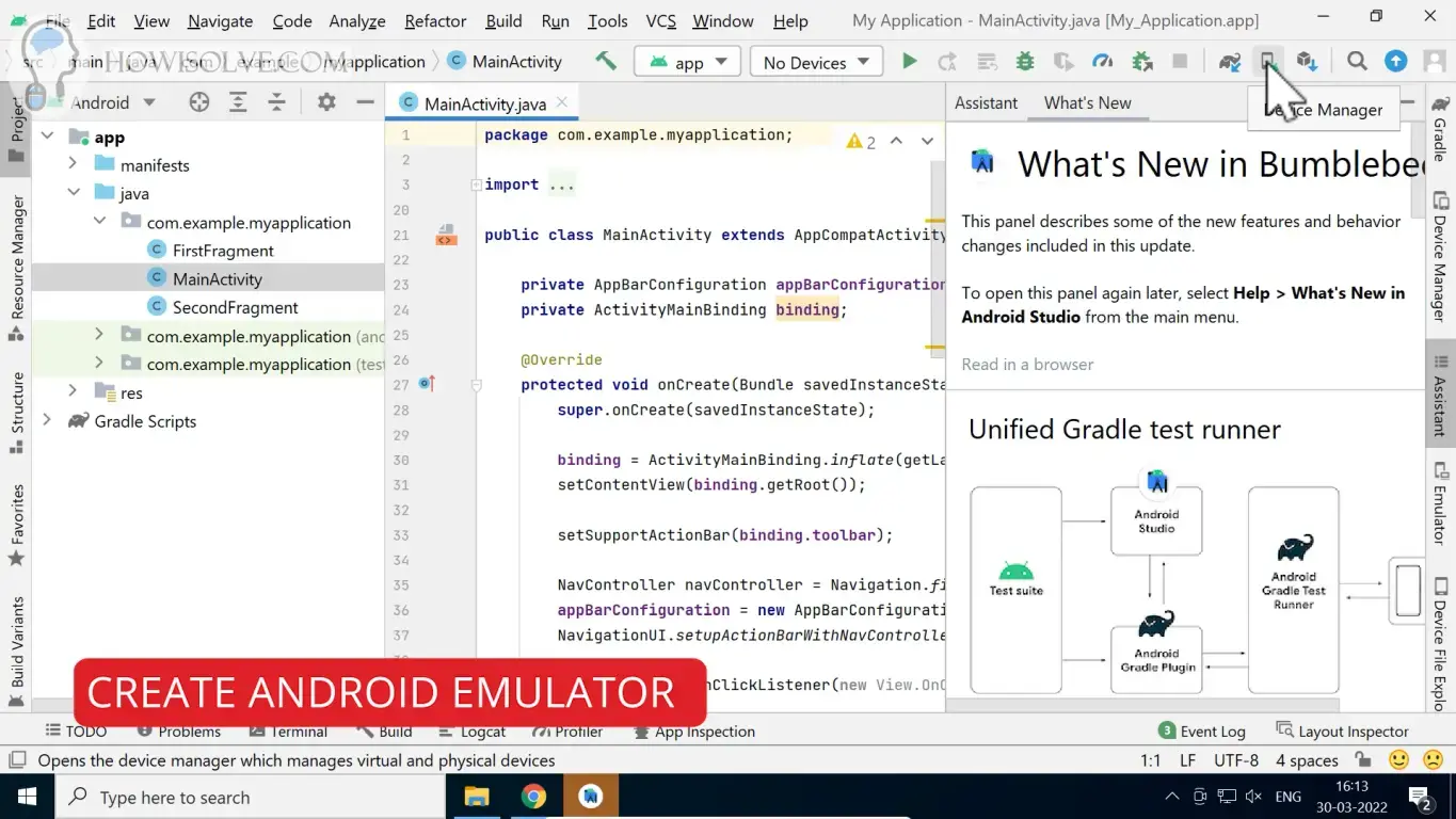 Create Android Emulator