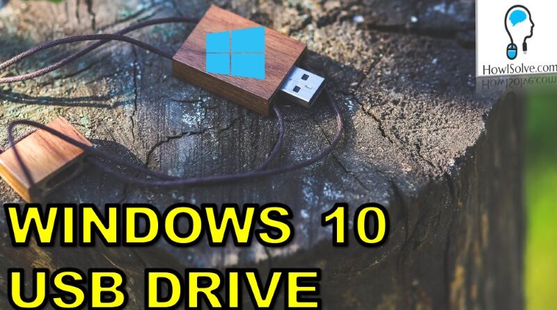How to create Windows 10 Installation USB