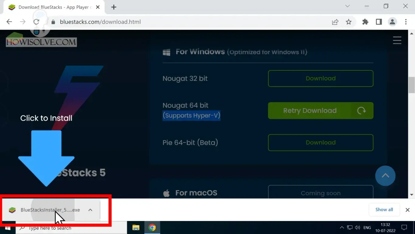 Install Bluestacks